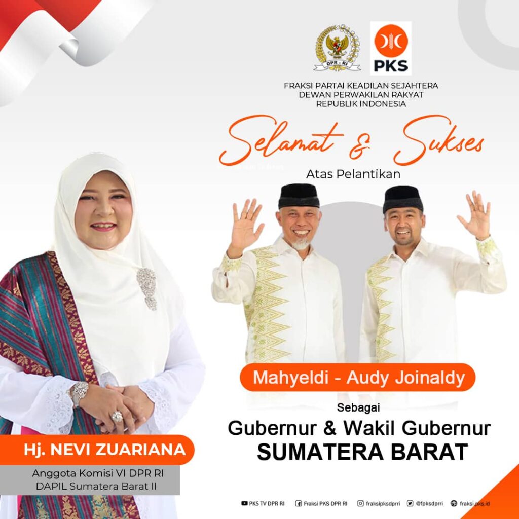 Mahyeldi-Audy Dilantik Gubernur dan Wakil Gubernur Sumbar, Nevi Zuairina Kompak Selalu Untuk Melayani Rakyat Hingga Akhir Periode Mahyeldi-Audy Dilantik Gubernur dan Wakil Gubernur Sumbar, Nevi Zuairina Kompak Selalu Untuk Melayani Rakyat Hingga Akhir Periode