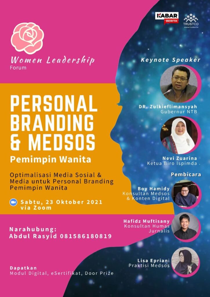 Pada Women Leadership Forum, Nevi Zuairina Bicara Personal Branding dan Medsos pada Istri Pimpinan Daerah