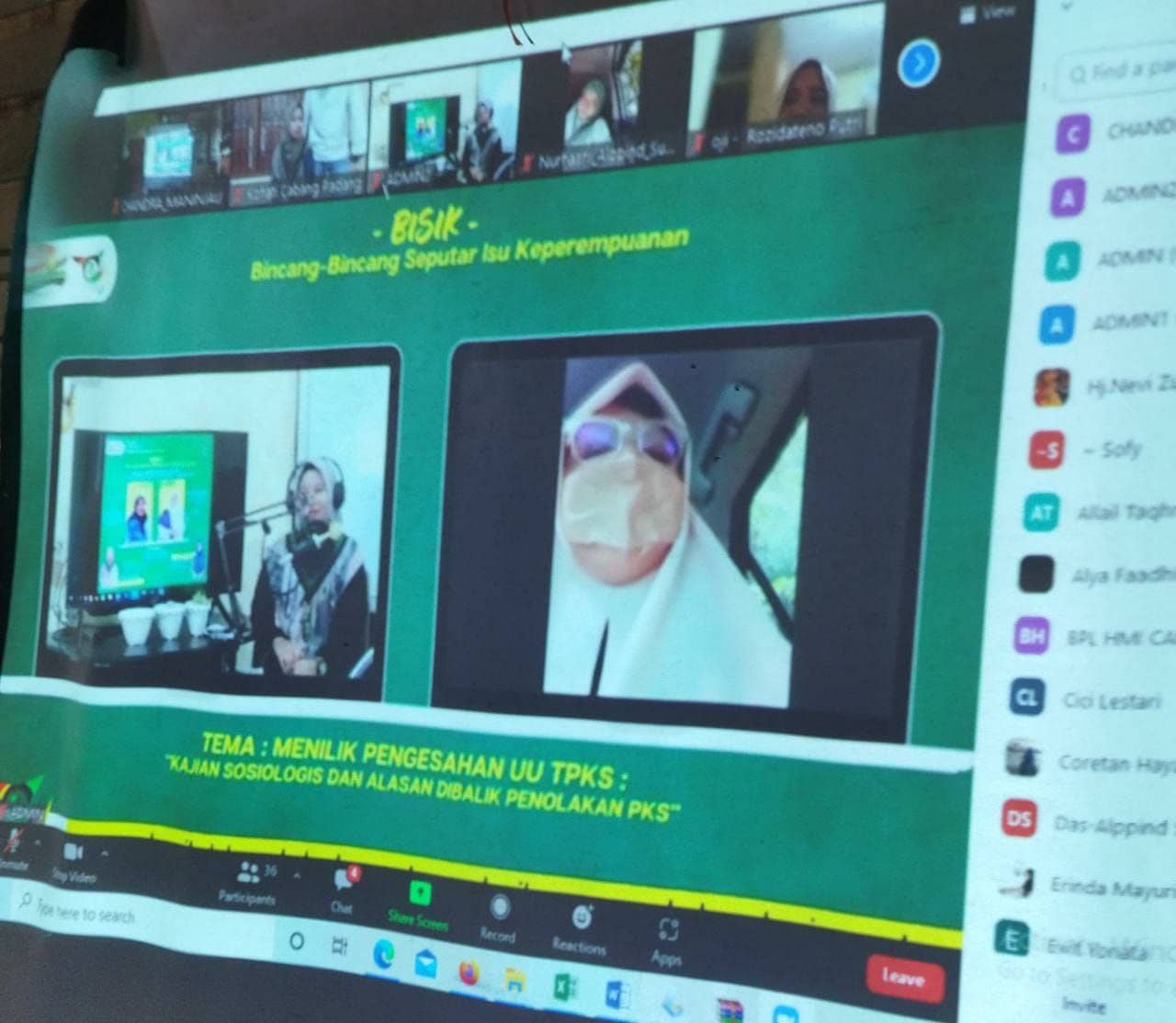 Diskusi Bisik KOHATI Padang, Nevi Zuairina Jelaskan Pentingnya RUU-TPKS Disahkan Bersamaan RUU-KUHP