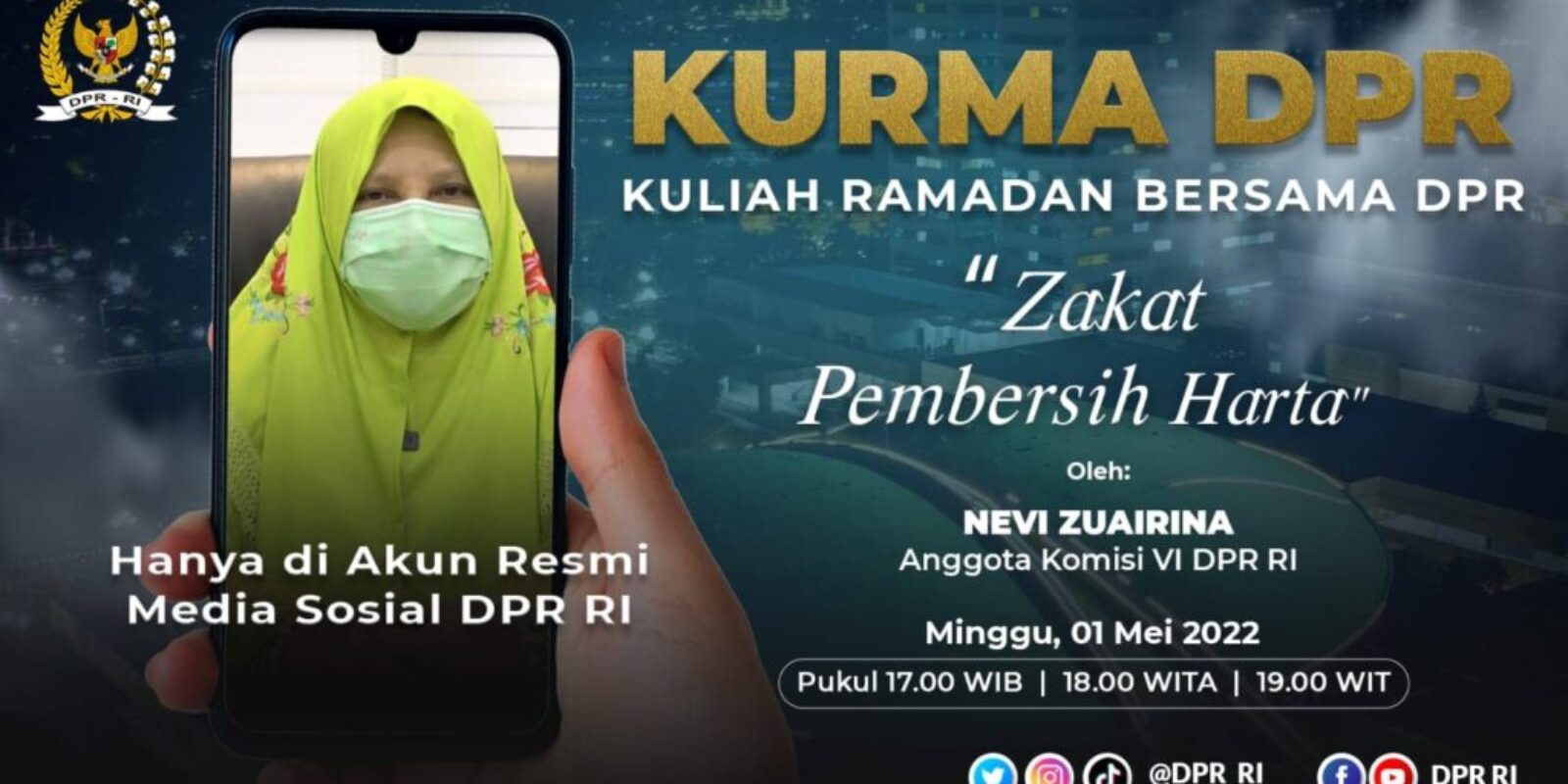 Di Penghujung Ramadhan, Nevi Zuairina Sampaikan Makna Idul Fitri