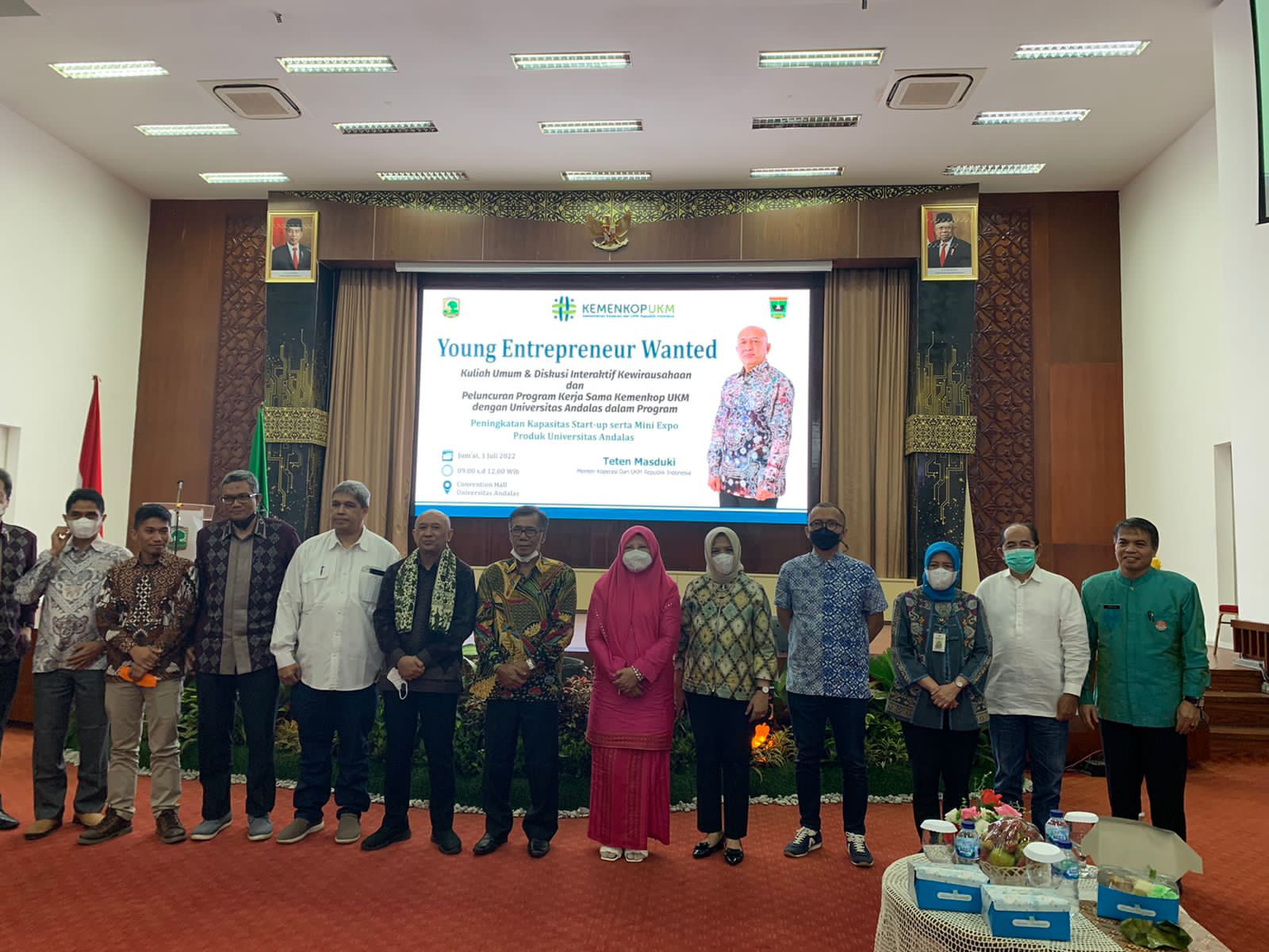 Bersama Kemenkop, Hj. Nevi Zuairina Hadi Pada Kuliah Umum dan Diskusi Interaktif Kewirausahaan