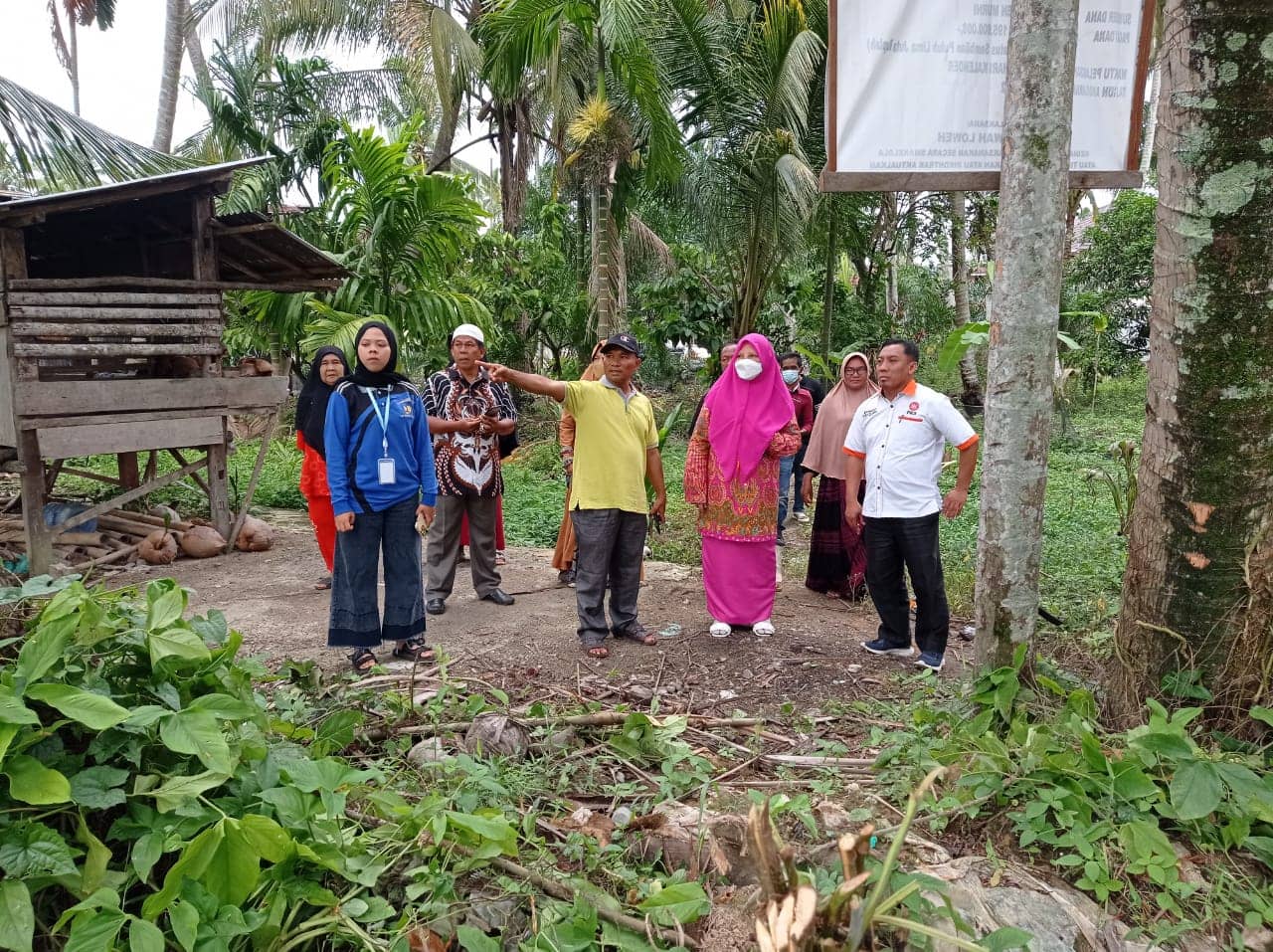 Survei lokasi bantuan irigasi P3A sawah loweh nagari lansek kadok kec. Rao selatan Pasaman
