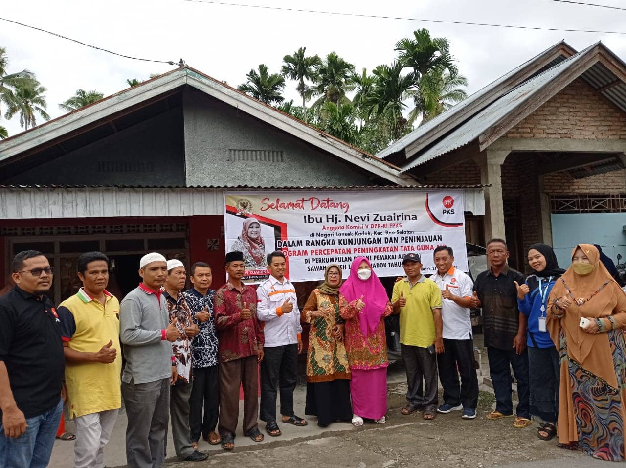 Survei lokasi bantuan irigasi P3A sawah loweh nagari lansek kadok kec. Rao selatan Pasaman