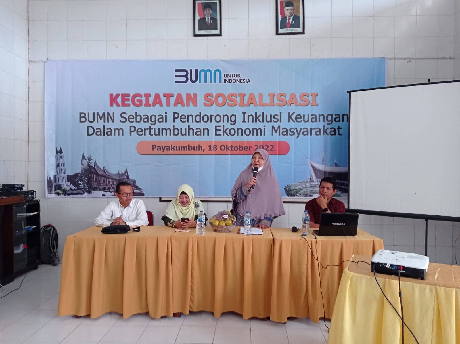 Di Payakumbuh, Nevi Zuairina Jadi Narasumber Sosialisasi Holding BUMN Sebagai Lokomotif Kebangkitan Ekonomi Masa Depan