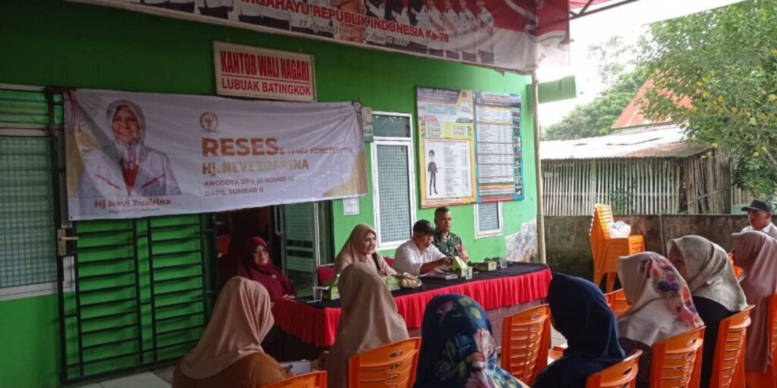 Hj. Nevi Zuairina Lakukan Silaturahmi dan serap aspirasi dalam rangka reses ke Nagari Lubuk Batingkok, 50 Kota