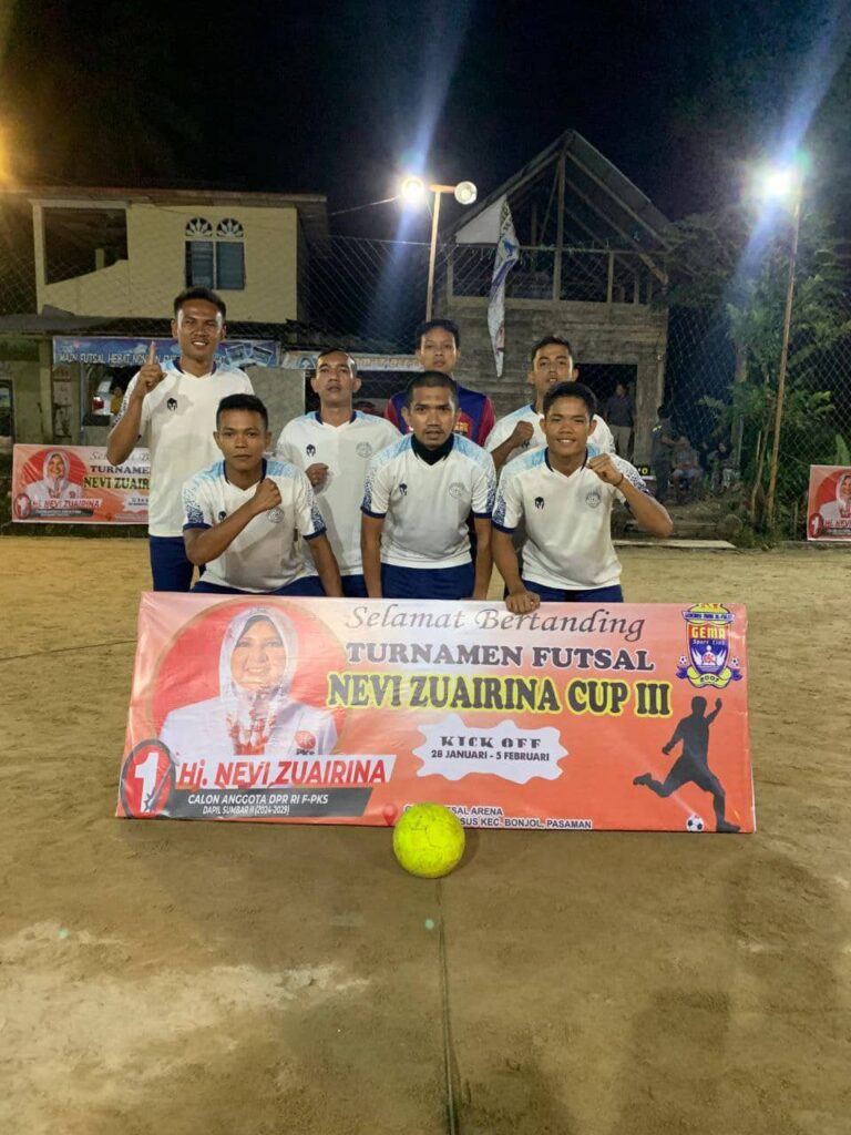Anggota FPKS DPR RI, Menghadiri Perlombaan Futsal Nevi Zuairina Cup ke-3 di Kabupaten Pasaman