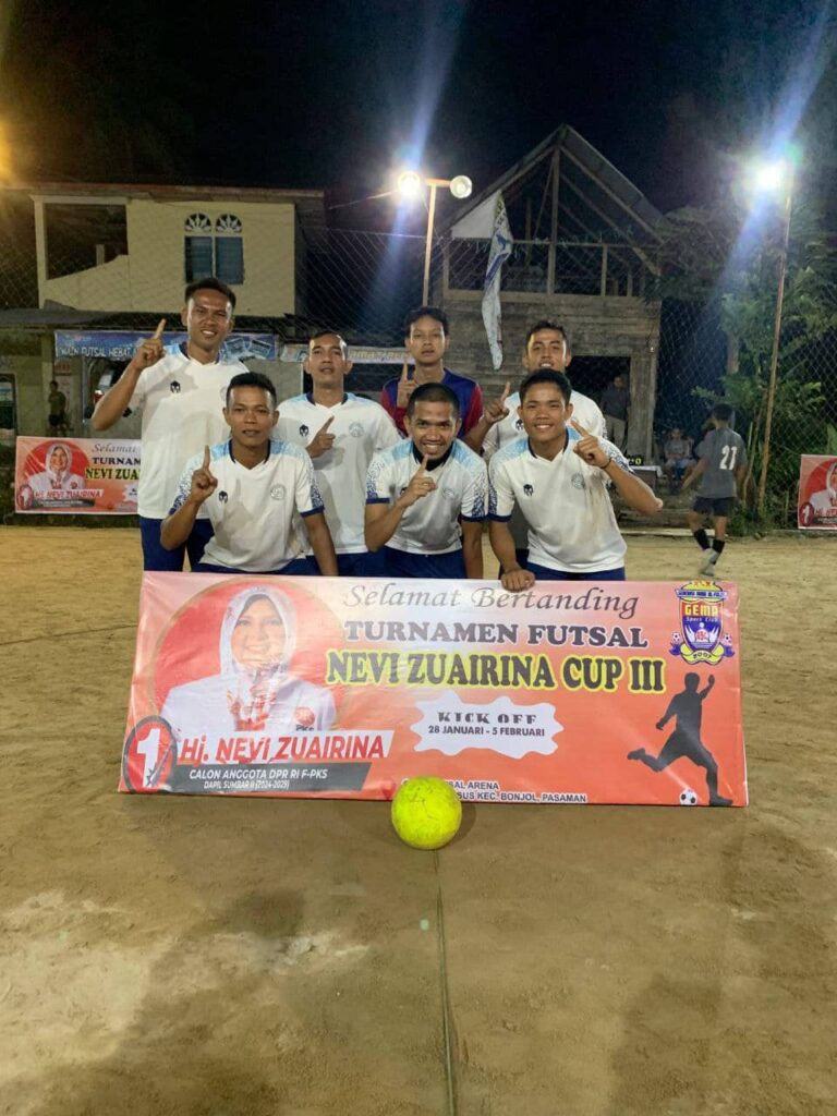 Anggota FPKS DPR RI, Menghadiri Perlombaan Futsal Nevi Zuairina Cup ke-3 di Kabupaten Pasaman