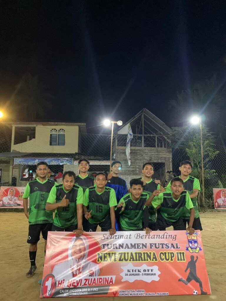 Anggota FPKS DPR RI, Menghadiri Perlombaan Futsal Nevi Zuairina Cup ke-3 di Kabupaten Pasaman