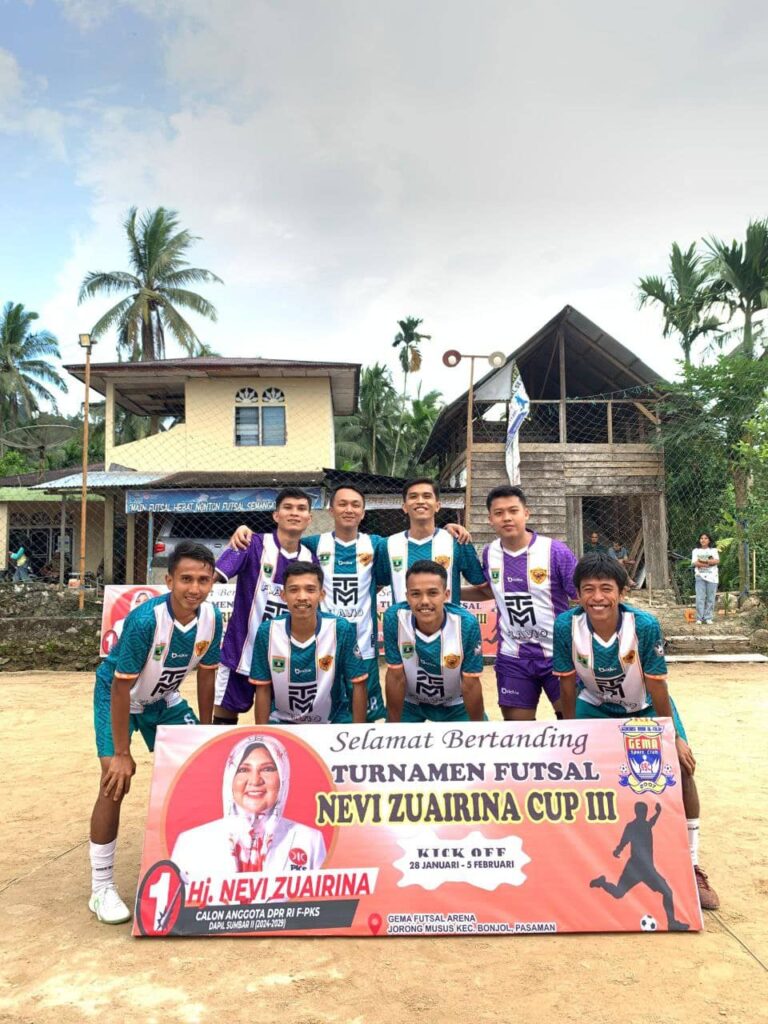Anggota FPKS DPR RI, Menghadiri Perlombaan Futsal Nevi Zuairina Cup ke-3 di Kabupaten Pasaman